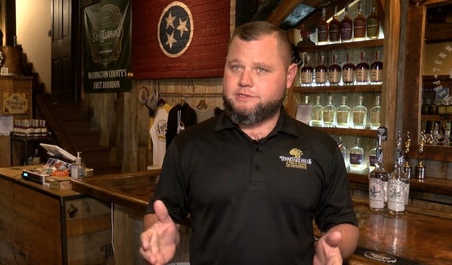 Photo: Tennessee Hills founder Stephen Callahan says being added to the Tennessee Whiskey Trail helps Northeast Tennessee as a destination. (WJHL)