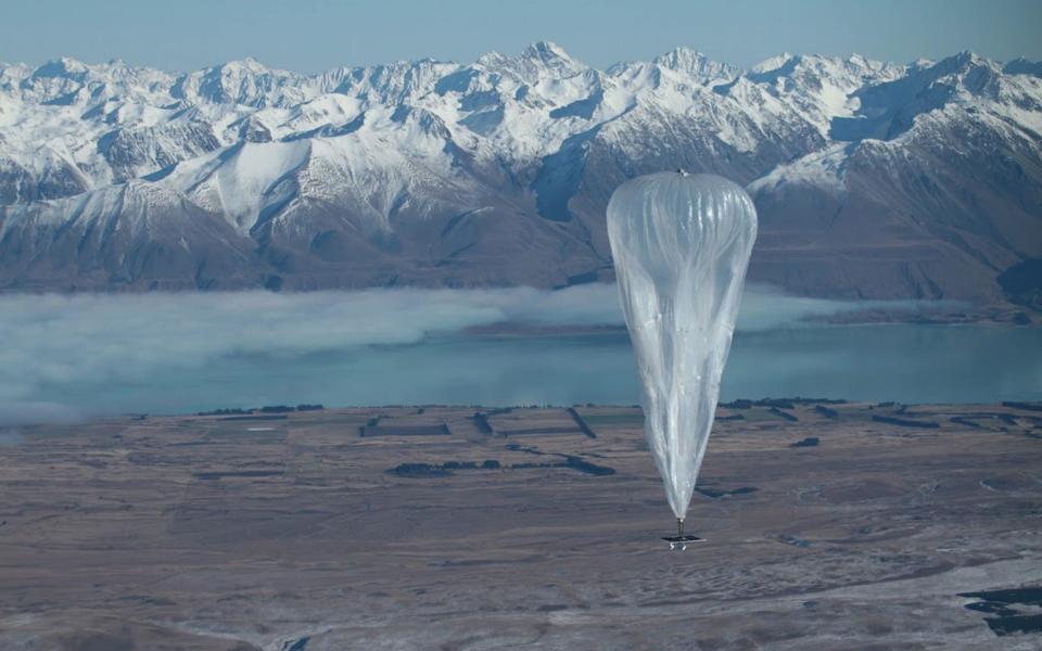 Loon balloon over New Zealand - Loon