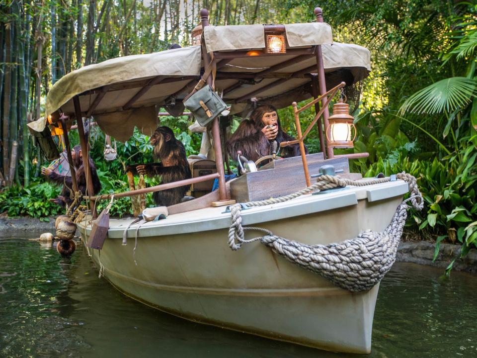 A photo shows the revamped Jungle Cruise ride at Disneyland.