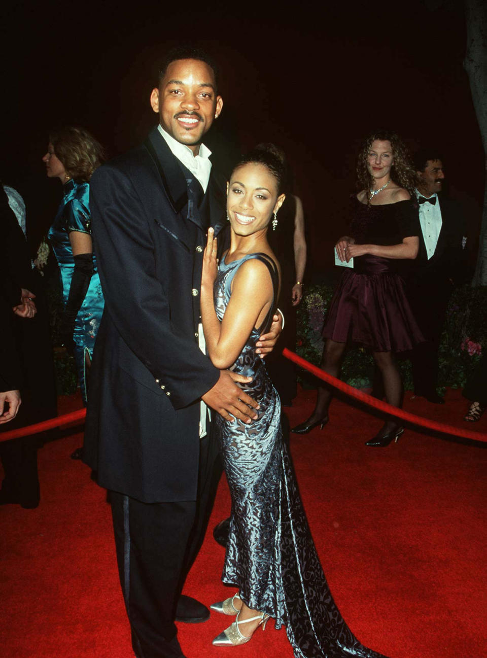 Will Smith and Jada Pinkett at the 68th Academy Awards in 1996.