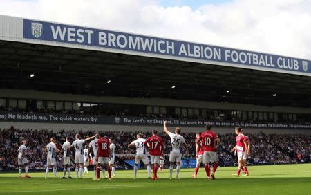 Football Soccer Britain - West Bromwich Albion v Middlesbrough - Premier League - The Hawthorns - 28/8/16 General view of the action Reuters / Eddie Keogh Livepic