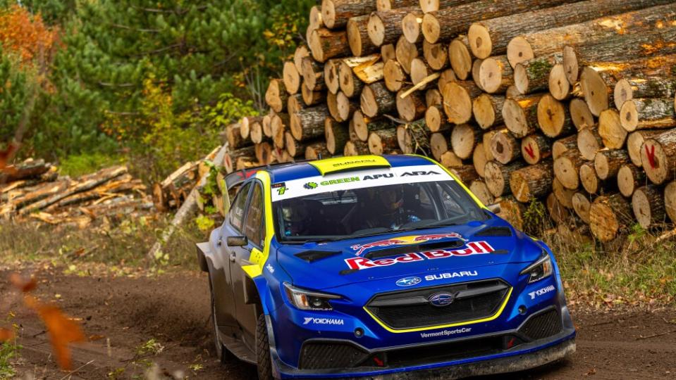 Subaru LSPR 2023 Car 180 Brandon Semenuk on logging road.jpg