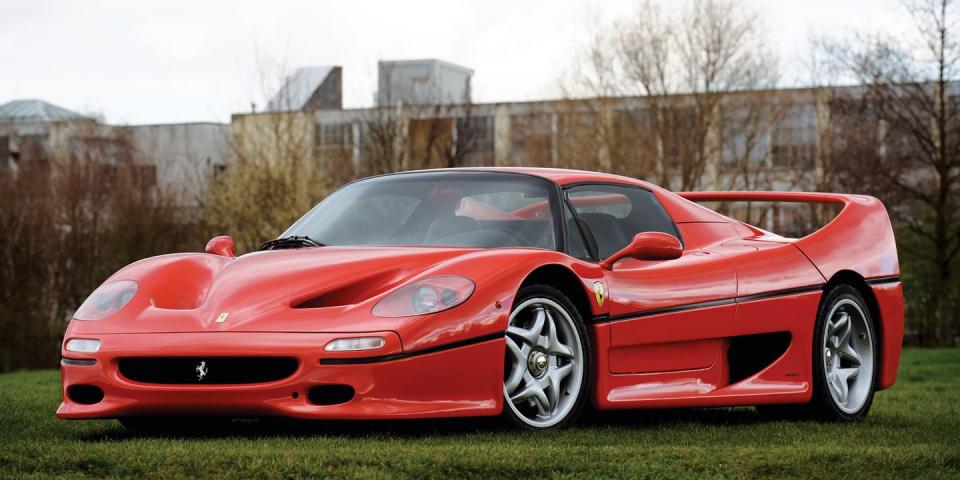 <p>The successor to Ferrari's wedge-shaped F40, the ultra-exclusive F50, cost about half a million dollars when it appeared in the mid-90s.</p>