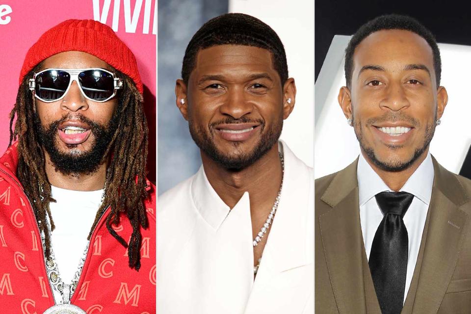 <p>Eugene Gologursky/Getty; Daniele Venturelli/Getty; Marion Curtis/Starpix/Shutterstock</p> Lil Jon (left); Usher; Ludacris