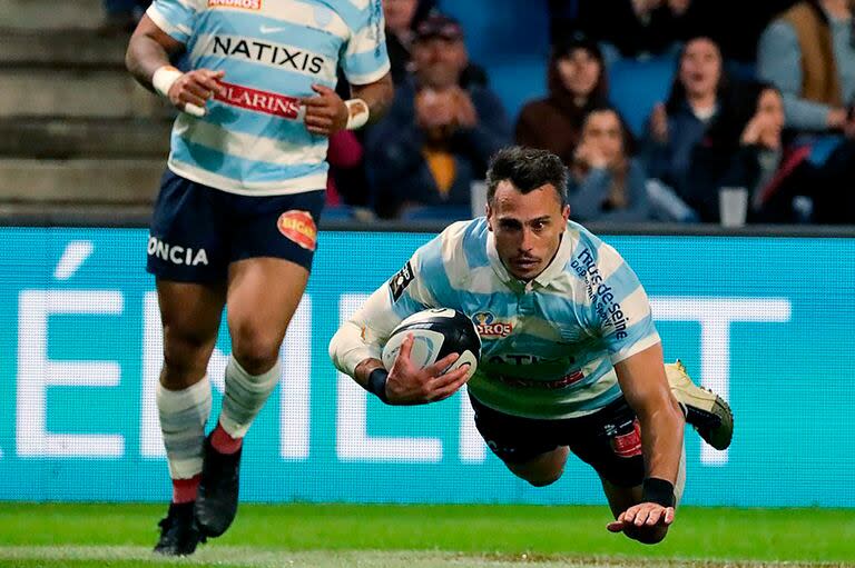 Otros tiempos: Juan Imhoff vuela y anota un try Racing 92 en Le Havre
