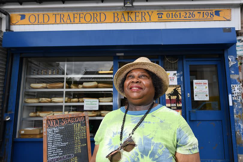 Mrs Thompson, owner of the Old Trafford Bakery -Credit:Sean Hansford | Manchester Evening News