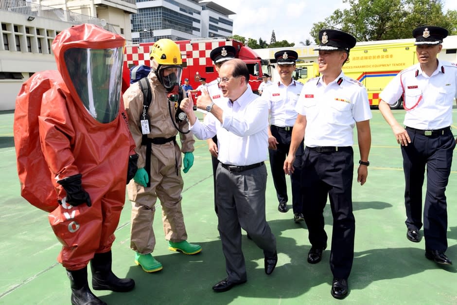 張建宗網誌讚揚消防和救護隊伍訓練有素　需持續招聘應付長遠需要