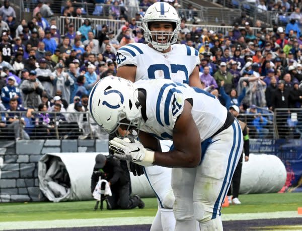 Running back Zack Moss and the Indianapolis Colts will host the Cleveland Browns on Sunday in Indianapolis. File Photo by David Tulis/UPI