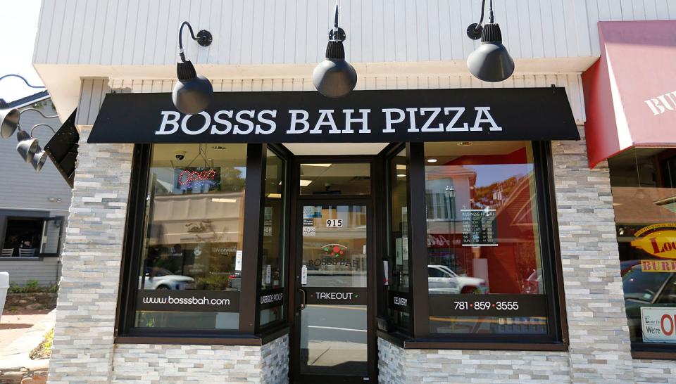 Bosss Bah Pizza in Braintree serves a menu full of South Shore bar pizza.