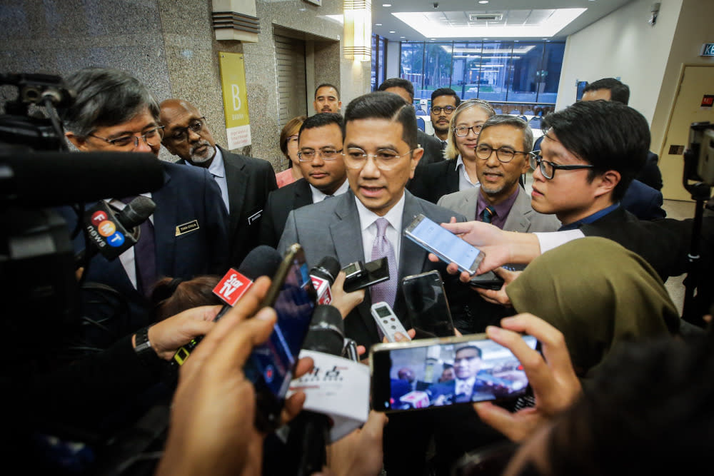 Fahmi Fadzil announced today that deputy president Datuk Seri Azmin Ali will launch both the party’s Women and Youth Wing congress tomorrow. — Picture by Hari Anggara