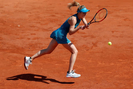 Tennis - French Open - Roland Garros, Paris, France - May 27, 2018 Ukraine's Elina Svitolina in action during her first round match against Australia's Ajla Tomljanovic REUTERS/Christian Hartmann