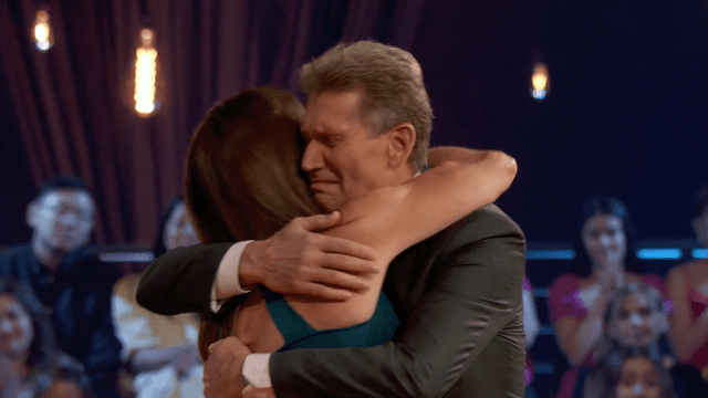 ABC Faith and Gerry share a tearful hug at 'The Women Tell All'