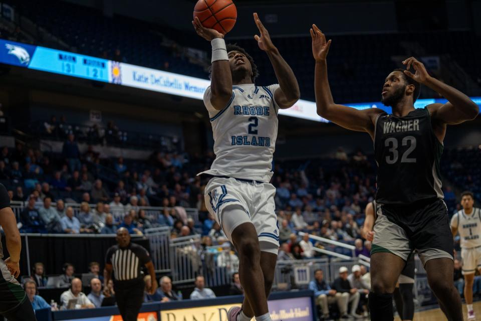 URI's Jaden House averaged 23.5 points per game in his first two contests with the Rams.