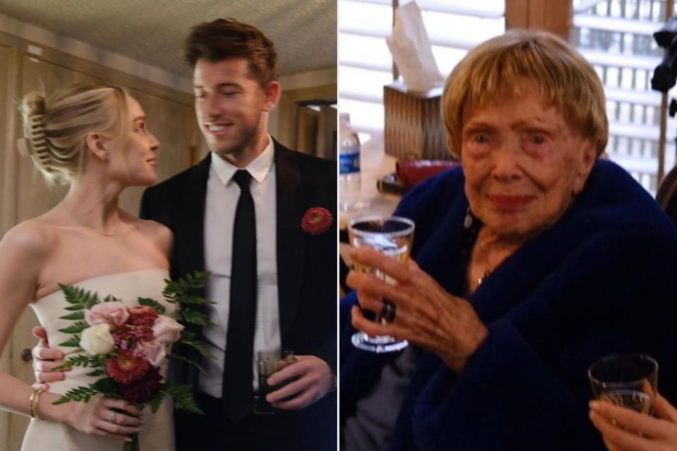 <p>Alexandra Cooper/Instagram</p> Alex Cooper hosts pre-wedding celebration for finacés 100-year-old grandma