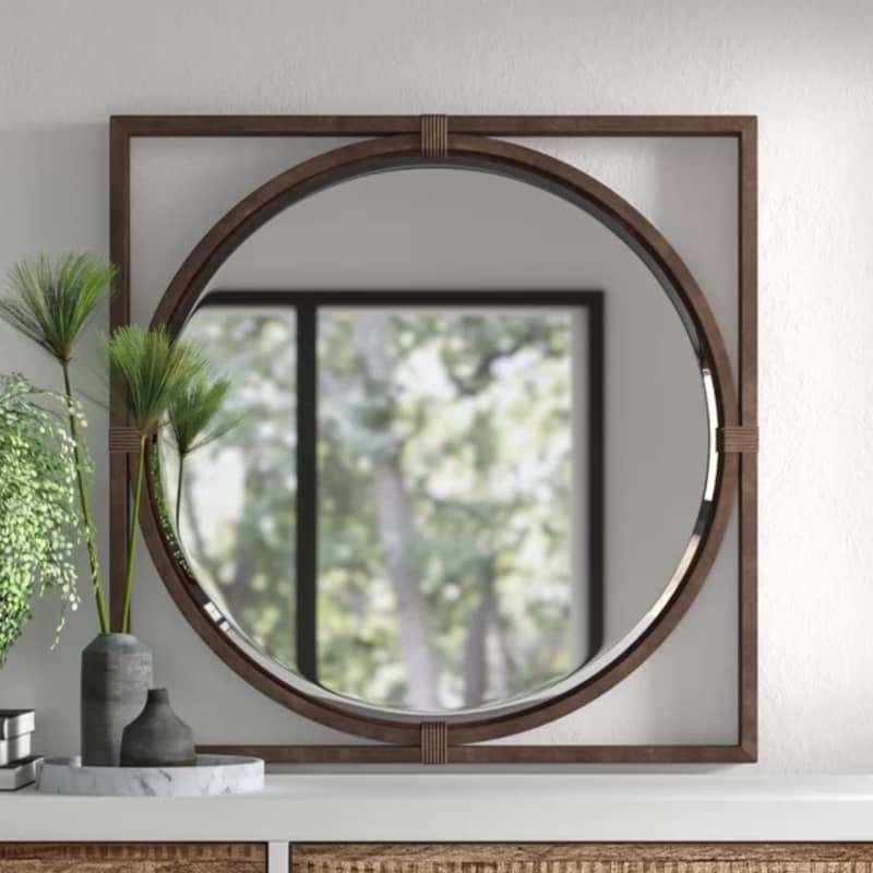 Crichton Square Metal Wall Mirror