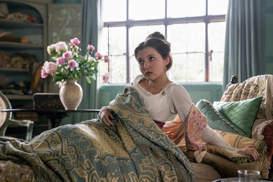 Go Behind the Scenes of Persuasion with Mia McKenna-Bruce