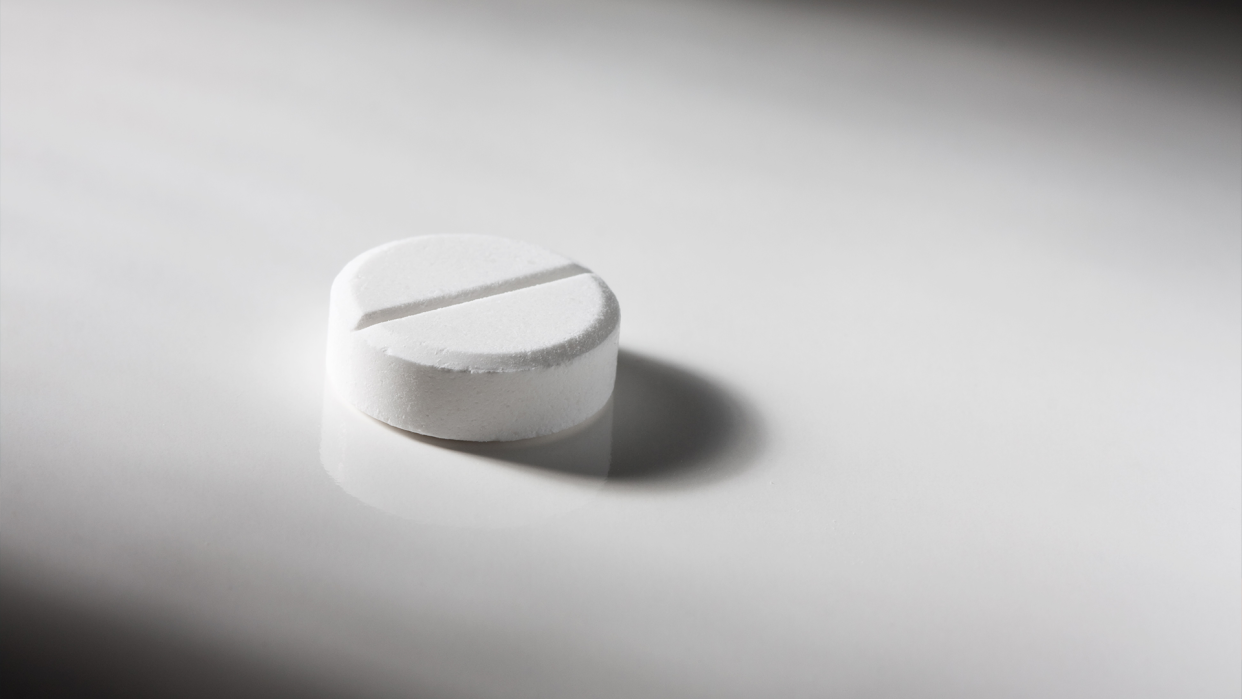 Misoprostol shown as a white pill.