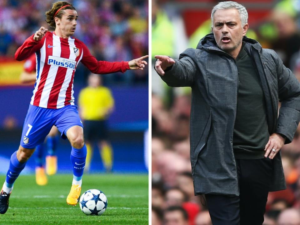 Manchester United manager Jose Mourinho looks like he will have to do without Antoine Griezmann