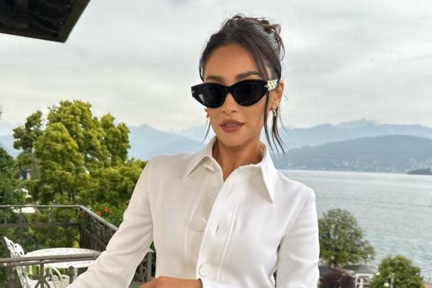 Attending Louis Vuitton's Cruise Show With Shay Mitchell