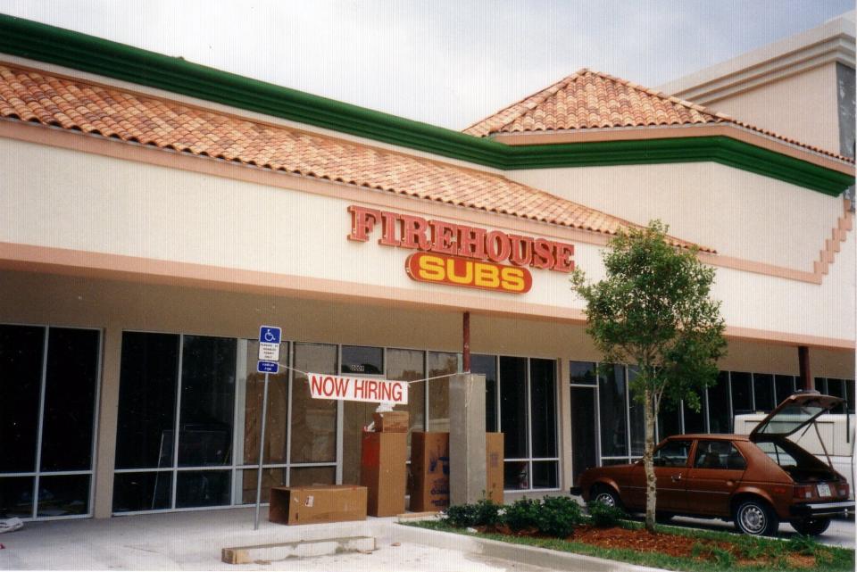 The original location of Firehouse Subs, in Mandarin's at Crown Plaza, opened in 1994.
