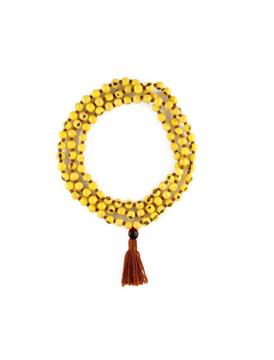 Sunny Yellow Mala Necklace