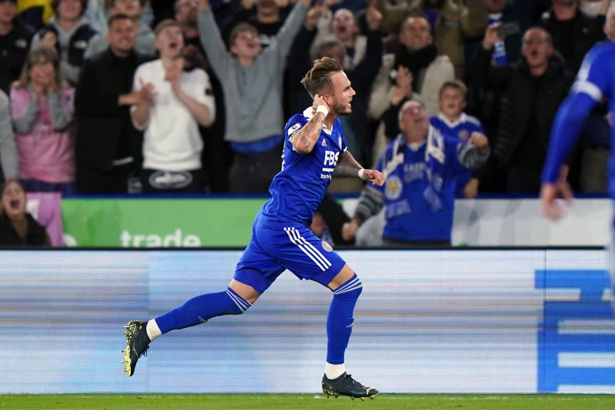 James Maddison scored twice as Leicester beat Nottingham Forest (Tim Goode/PA) (PA Wire)