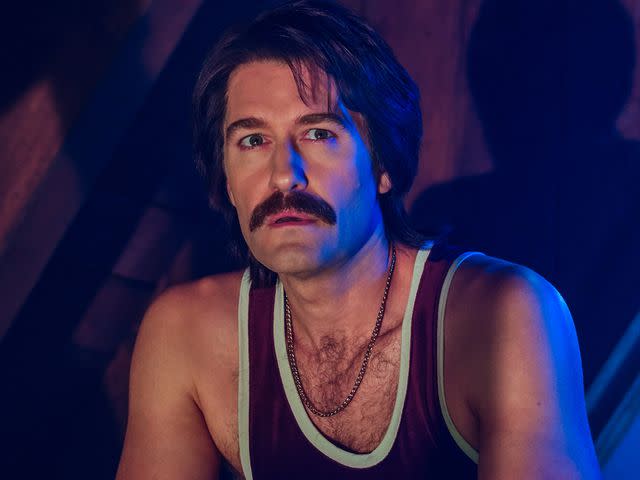 <p>Kurt Iswarienko/FX</p> Matthew Morrison in 'American Horror Story: 1984'