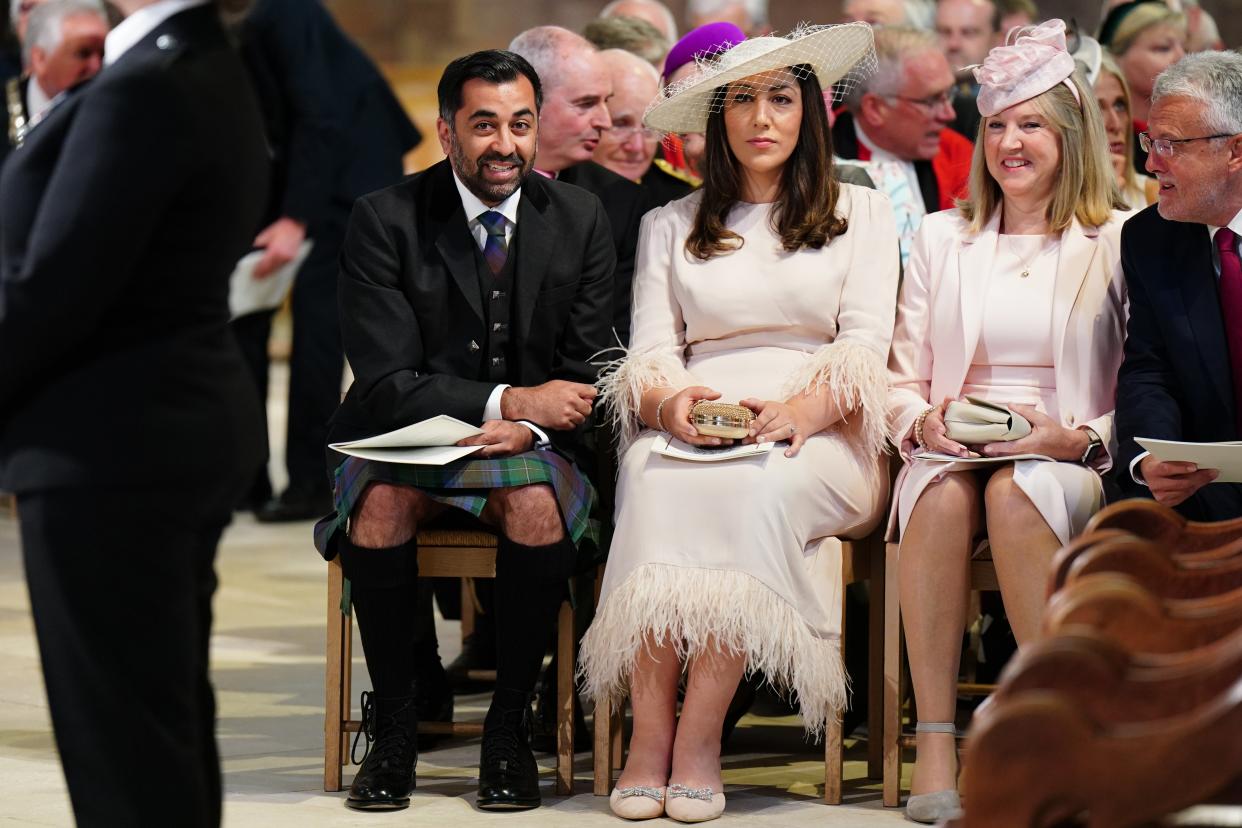 First Minister Humza Yousaf and his wife Nadia El-Nakla (Getty Images)