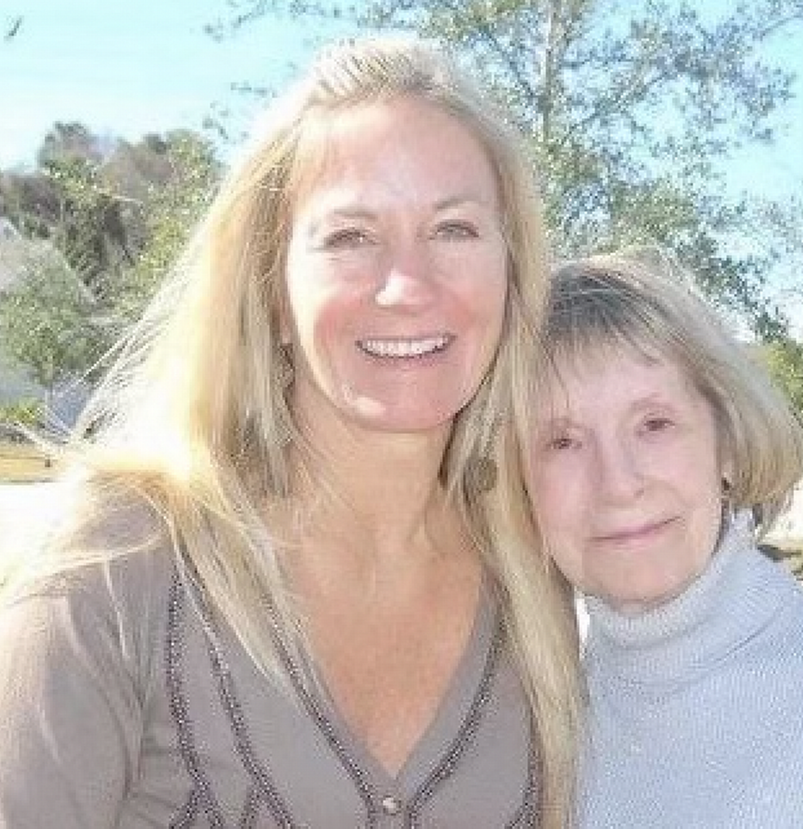 Michelle Goodman and her mother, Leigh, about 2010.