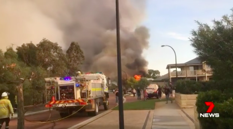 The Department of Fire and Emergency Services say their first priority was protecting lives and homes. Source: 7News