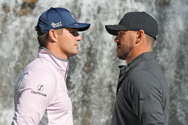 Como en la previa del boxeo: Koepka y DeChambeau, cara a cara.