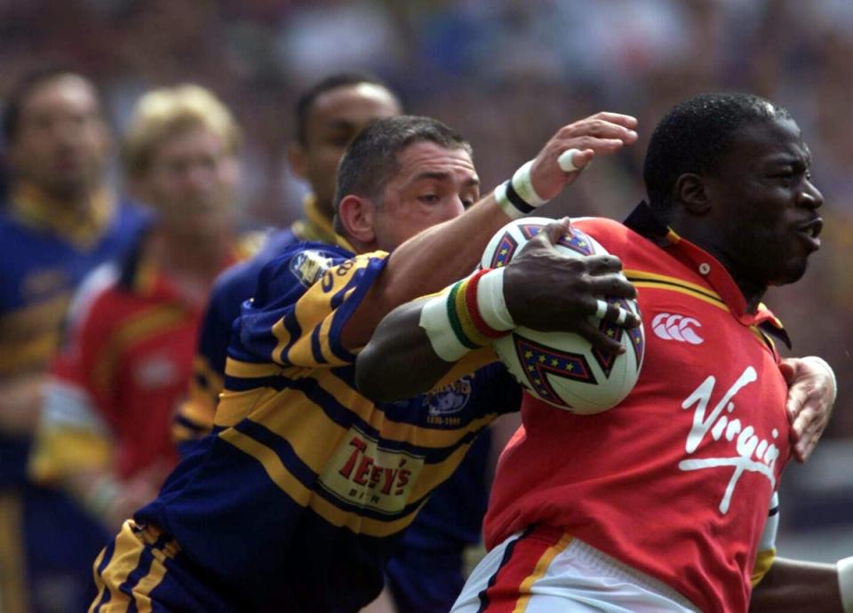 Martin Offiah starred for London Broncos in the 1999 Challenge Cup final (Toby Melville/PA) (PA Archive)