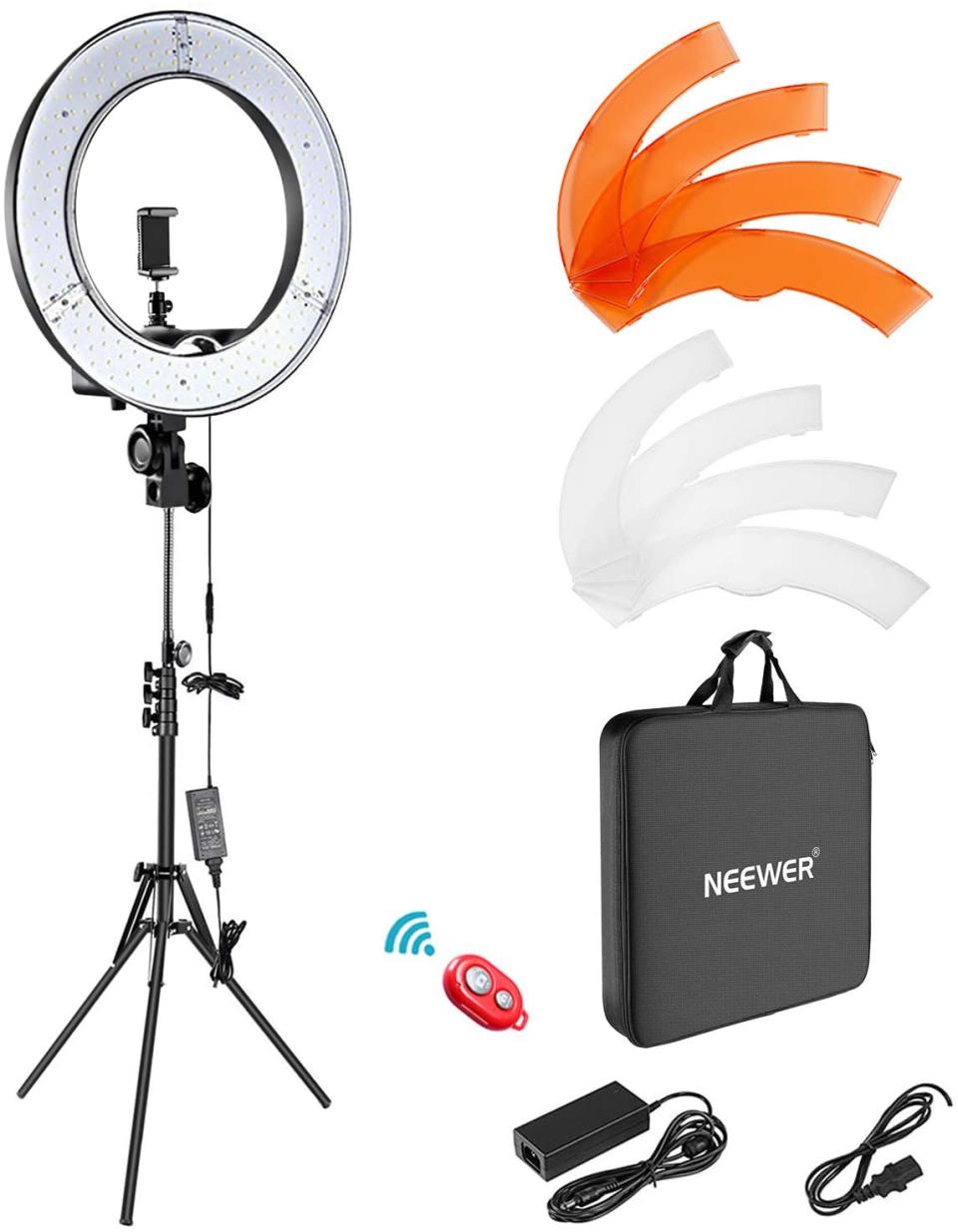 Neewer Dimmable LED Ring Light, best ring light overall