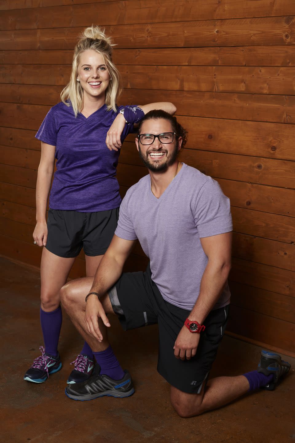 <p>Nicole Franzel and Victor Arroyo met when they were housemates on season 18 of <em>Big Brother. </em>They didn't date on the show, but their relationship evolved after the season wrapped. Victor <a href="https://www.bustle.com/entertainment/nicole-franzel-victor-arroyos-wedding-updates-show-they-have-some-tough-choices-to-make-17043439" rel="nofollow noopener" target="_blank" data-ylk="slk:proposed to Nicole;elm:context_link;itc:0;sec:content-canvas" class="link ">proposed to Nicole</a> during a guest appearance on season 20. Since then, they competed as a team on <em>The Amazing Race</em>.</p>