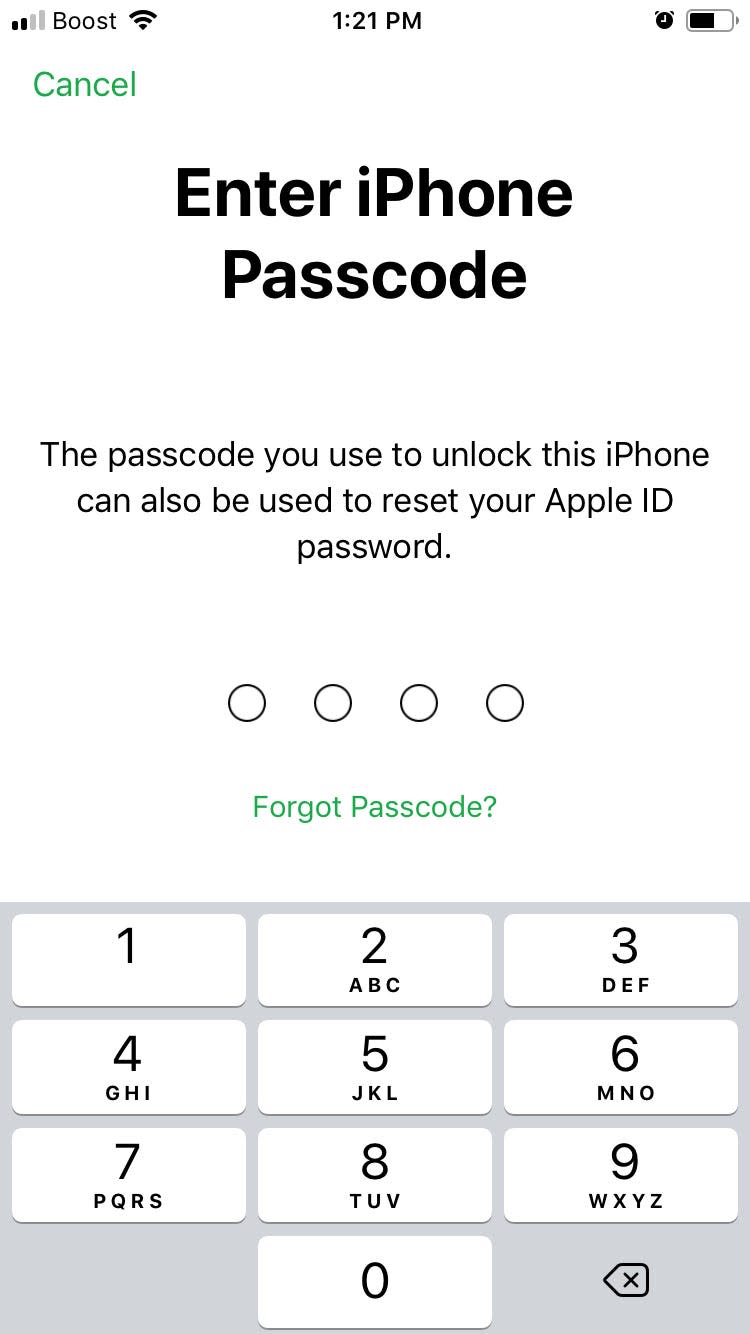 How to reset your Apple ID password 2