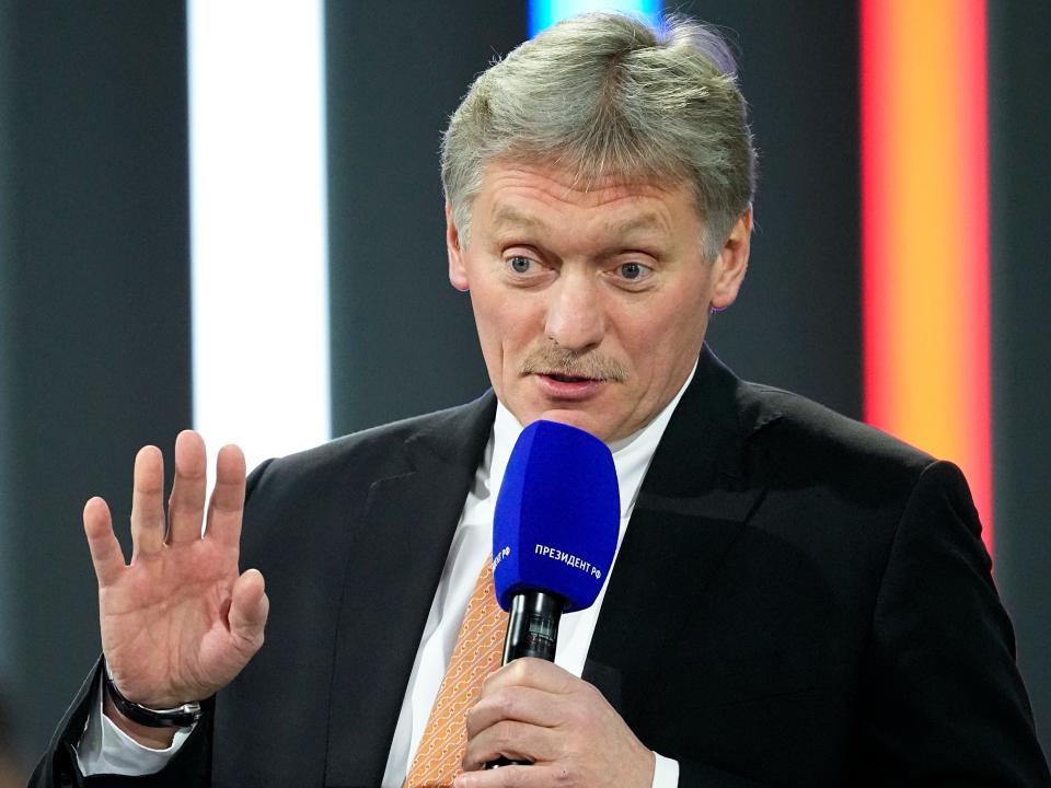 This file photo shows Peskov speaking to reporters in Russia last December (AP)