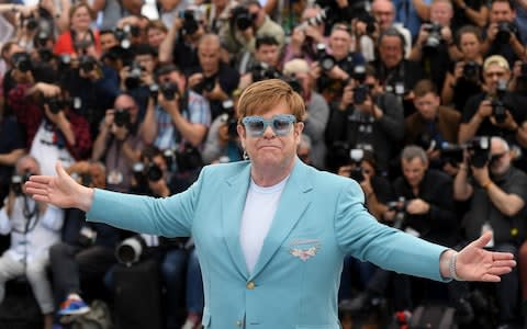 For decades, Sir Elton John and Sir Rod Stewart have enjoyed a love/hate relationship - Credit: Stephane Cardinale/&nbsp;Corbis Entertainment