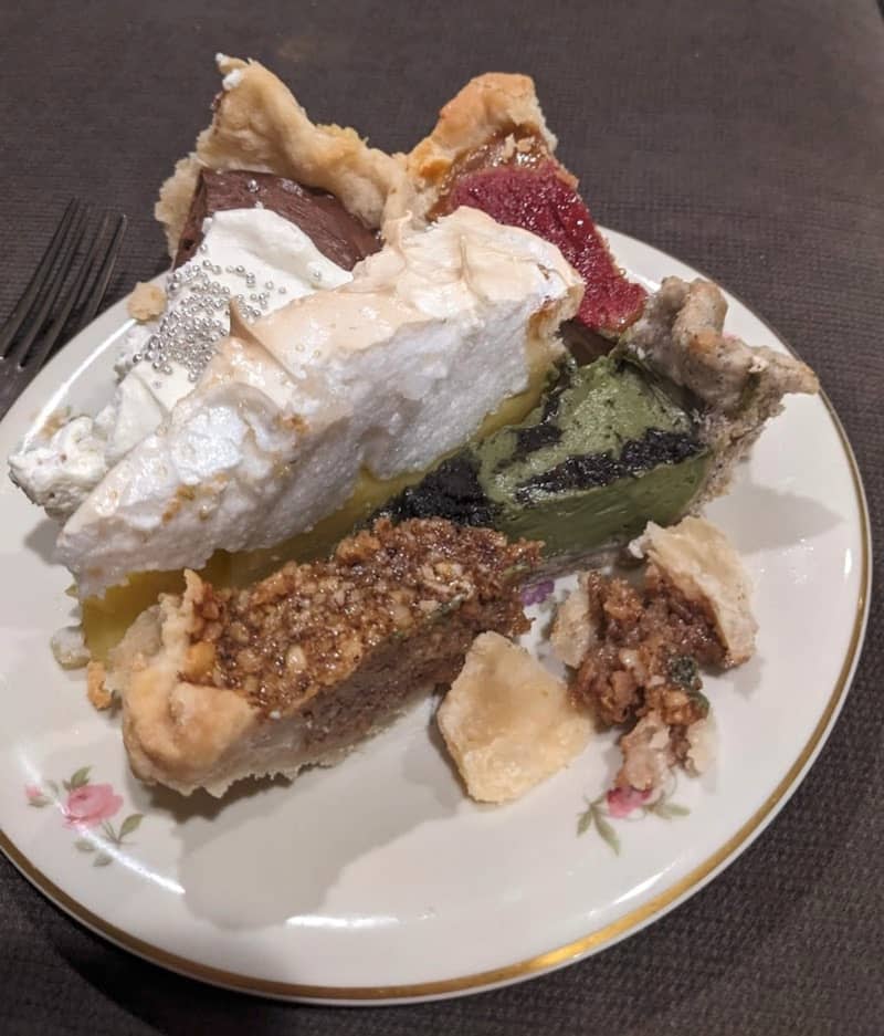 piece of fruit pie with meringue