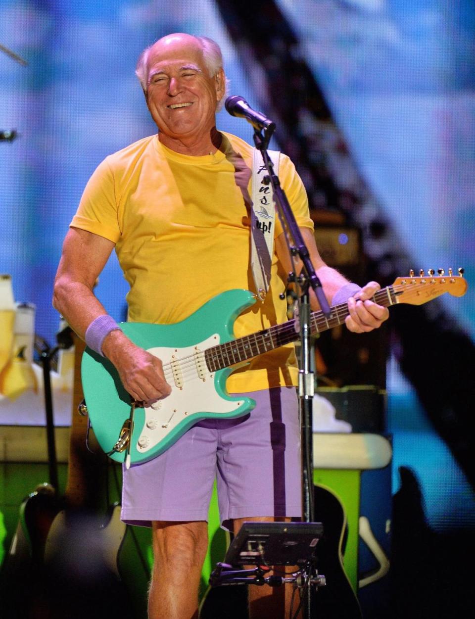 Jimmy Buffett in concert at Raleigh, NC’s Walnut Creek Amphitheater Thursday night, April 21, 2016.