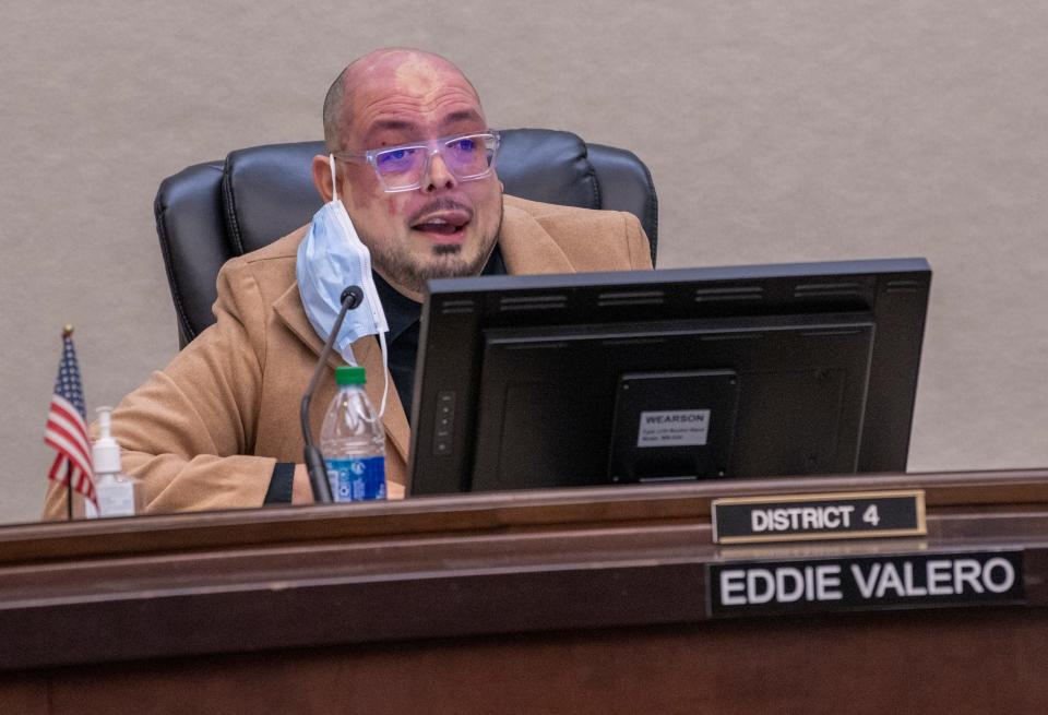 Tulare County Supervisor Eddie Valero on Tuesday, January 5, 2021.
