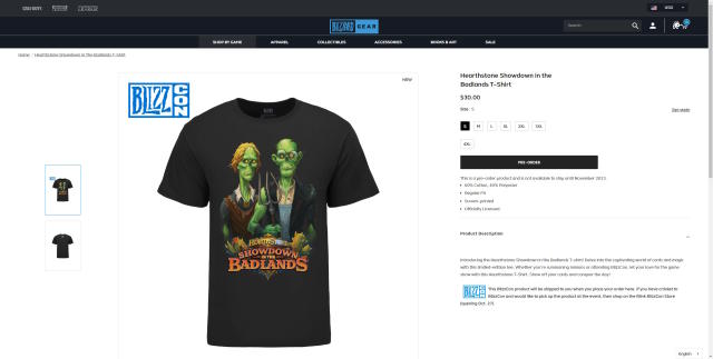 Whoops: Blizzard leaked the name of the next Hearthstone expansion on a  t-shirt