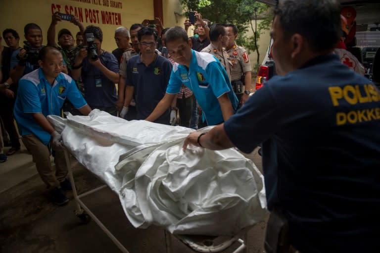 Recovered remains from the doomed flight were sent to hospital for DNA testing