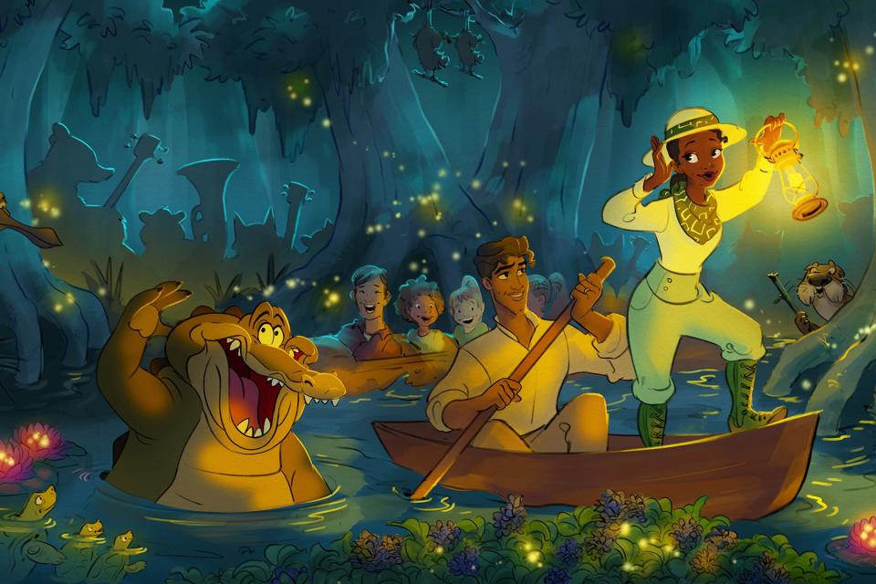 Princess and the Frog Attraction Rendering