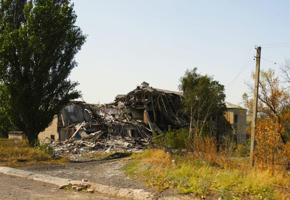 <div class="inline-image__caption"><p>A destroyed civilian house in Soledar.</p></div> <div class="inline-image__credit">Tom Mutch</div>