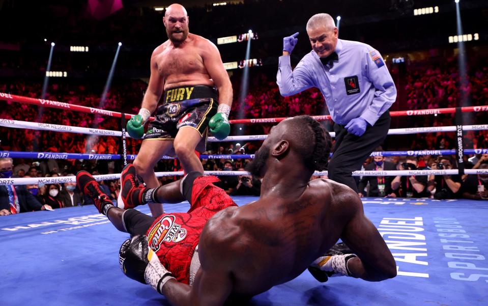 Deontay Wilder congratulates Tyson Fury as heavyweights address post-fight spat - GETTY IMAGES