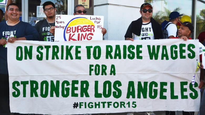 California fast food workers strike