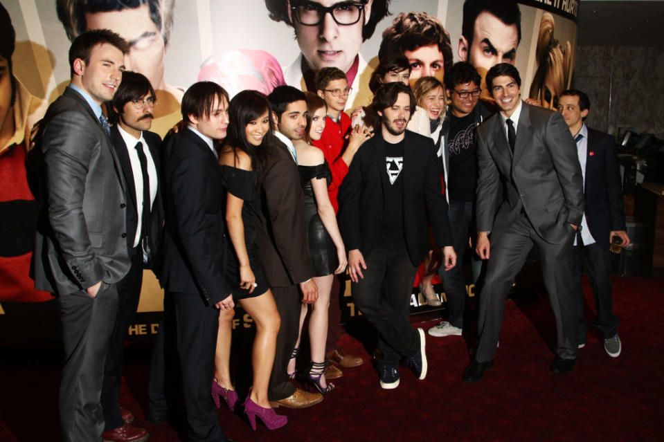 the cast on the red carpet for the film's premiere