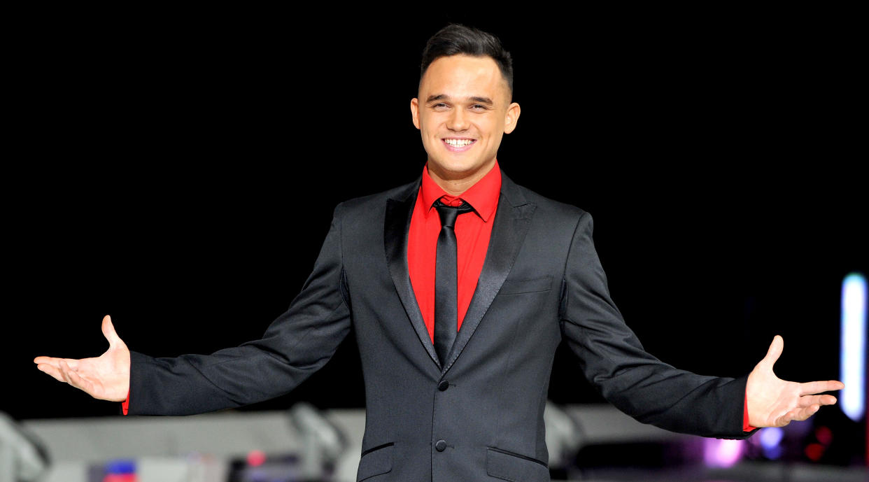 Gareth Gates attends a photocall to launch the final tour of Torvill & Dean's Dancing On Ice at Phones 4 U Arena on March 27, 2014 in Manchester, England.  (Photo by Shirlaine Forrest/WireImage)