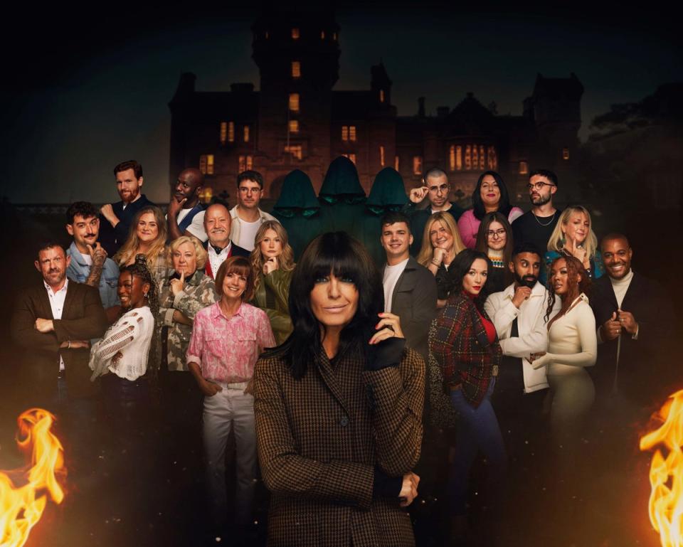 Host Claudia Winkleman and the cast of ‘The Traitors’ series two (PA)