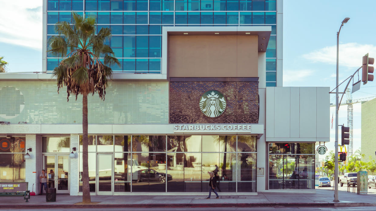 Starbucks on Sunset Boulevard